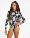 Girls 8-16 Of The Pacific Long Sleeve One Piece Swimsuit