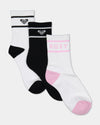 Womens 3 Pack Crew Socks