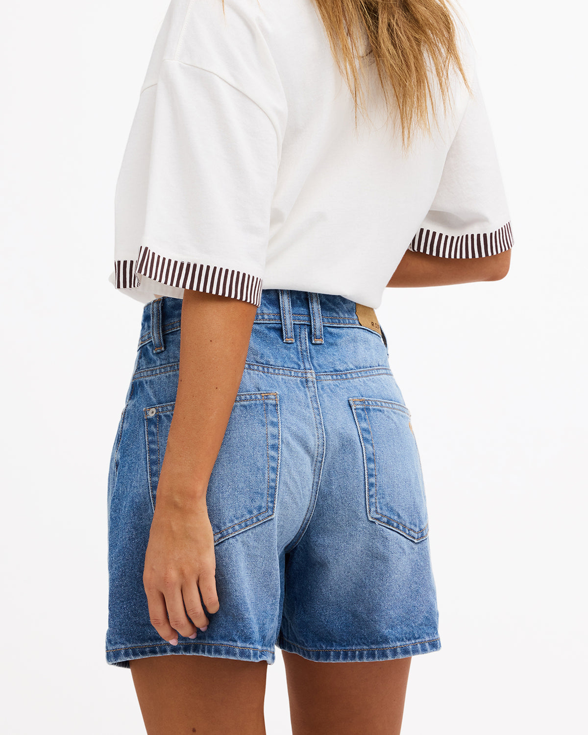 Womens Morning Splendour Mid Denim Shorts