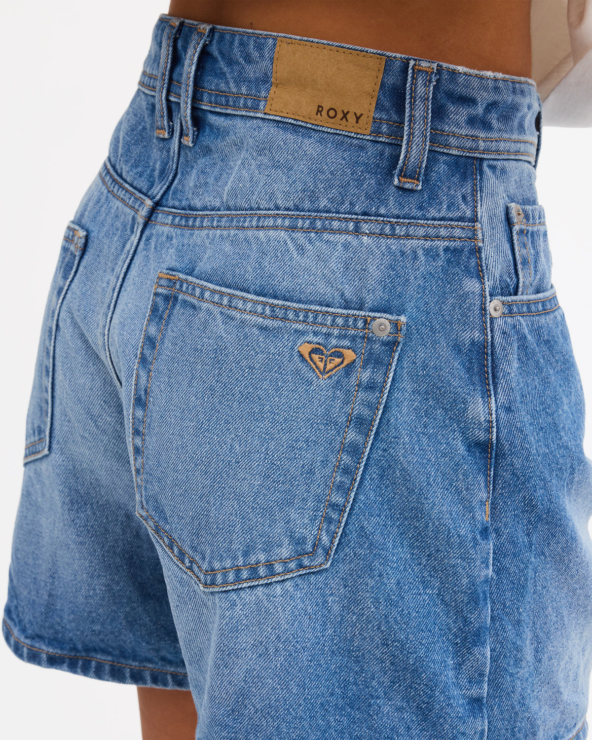 Womens Morning Splendour Mid Denim Shorts