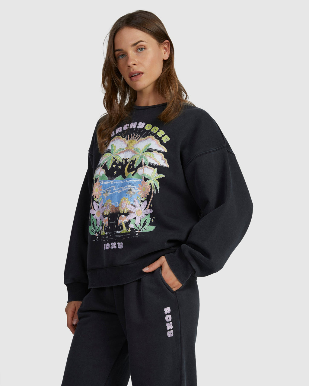 Womens Into The Night Long Sleeve Sweatshirt