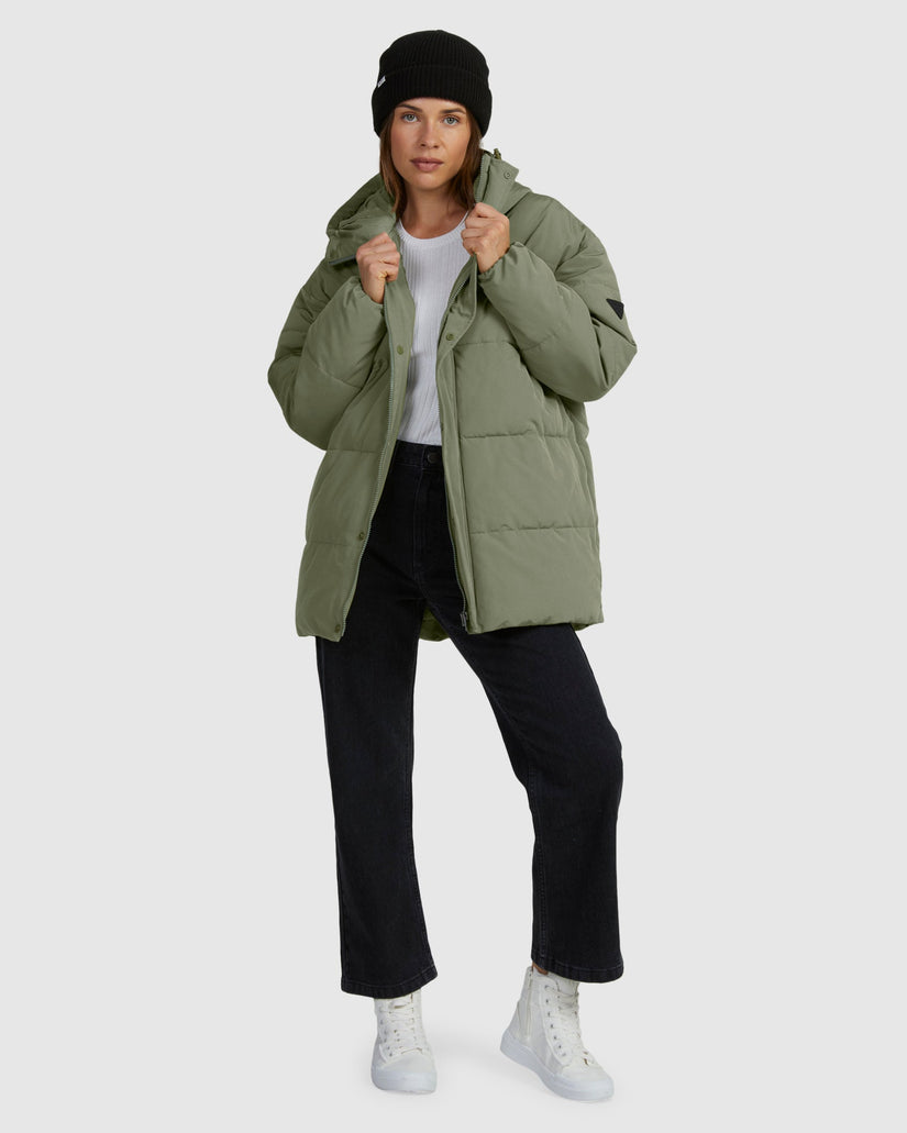 Womens Ocean Ways Puffer Jacket