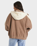 Womens Duo Corduroy Bomber Jacket