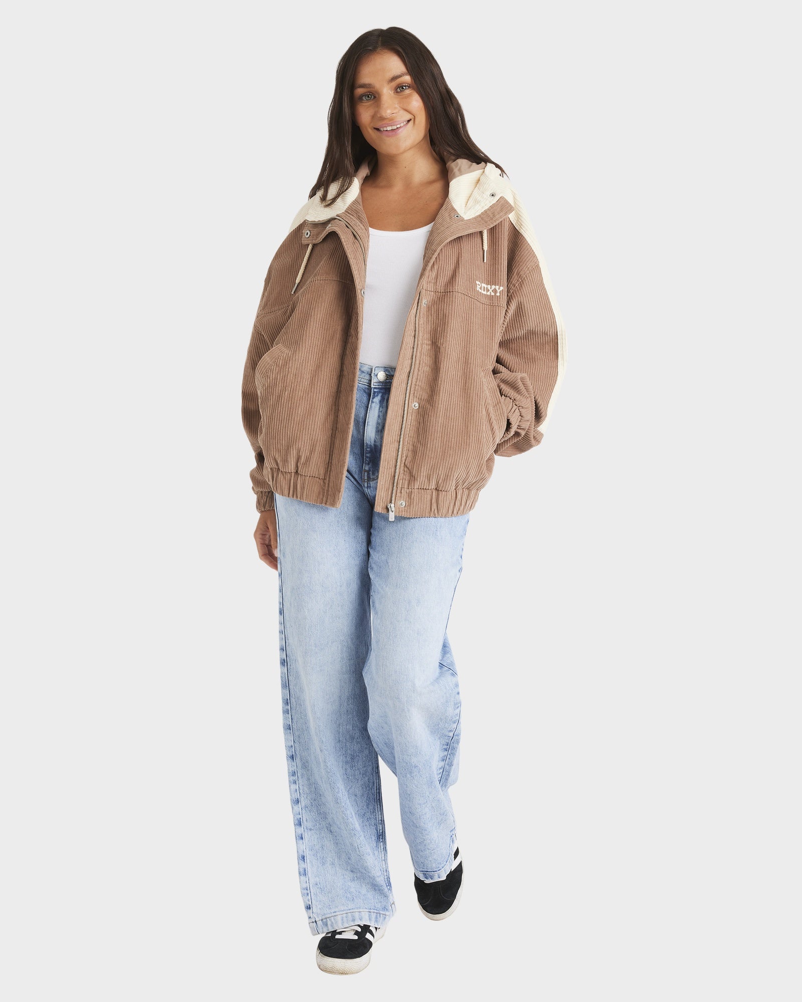 Buy Womens Duo Corduroy Bomber Jacket by Roxy | Amazon Surf NZ