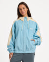 Womens Duo Cord Zip Up Hoodie Jacket