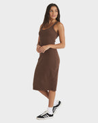 Womens Base Rib Dress Mini Dress