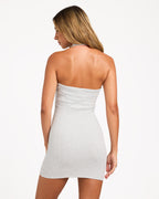 BASE RIB HALTER DRESS