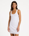 Womens Base Rib Dress Mini Dress