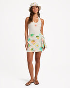 Womens Hibiscus Halter Tank Top