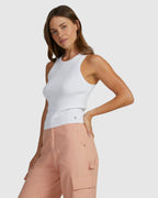 Womens Picnic Strappy Knit Vest Top