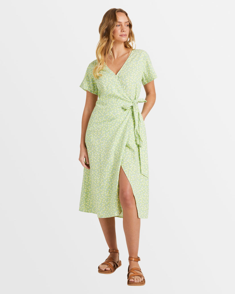 Womens Indigo Sand Wrap Ii Mini Dress