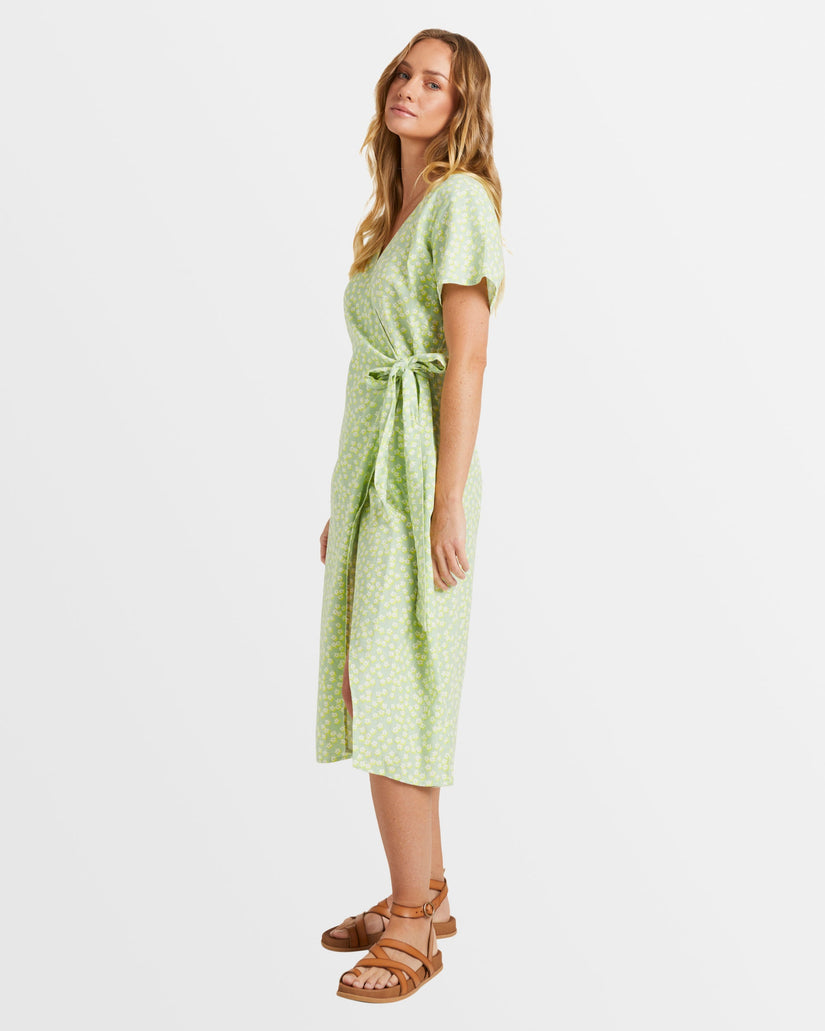 Womens Indigo Sand Wrap Ii Mini Dress