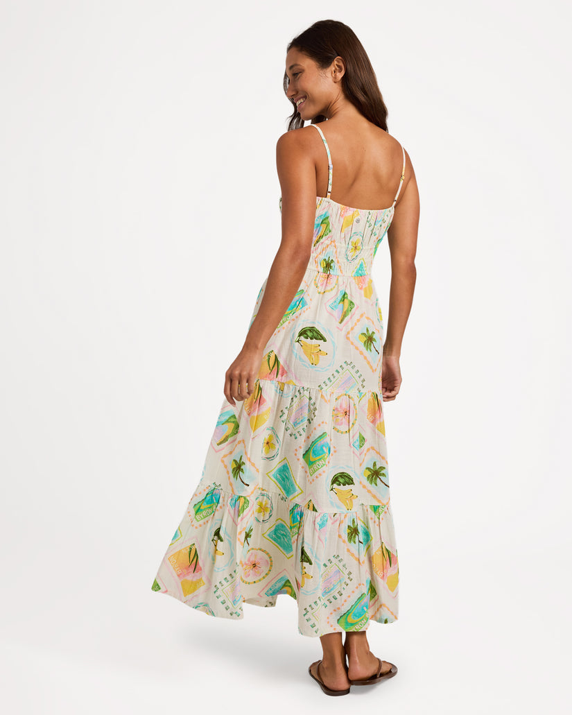 Womens Postcards Maxi Dress