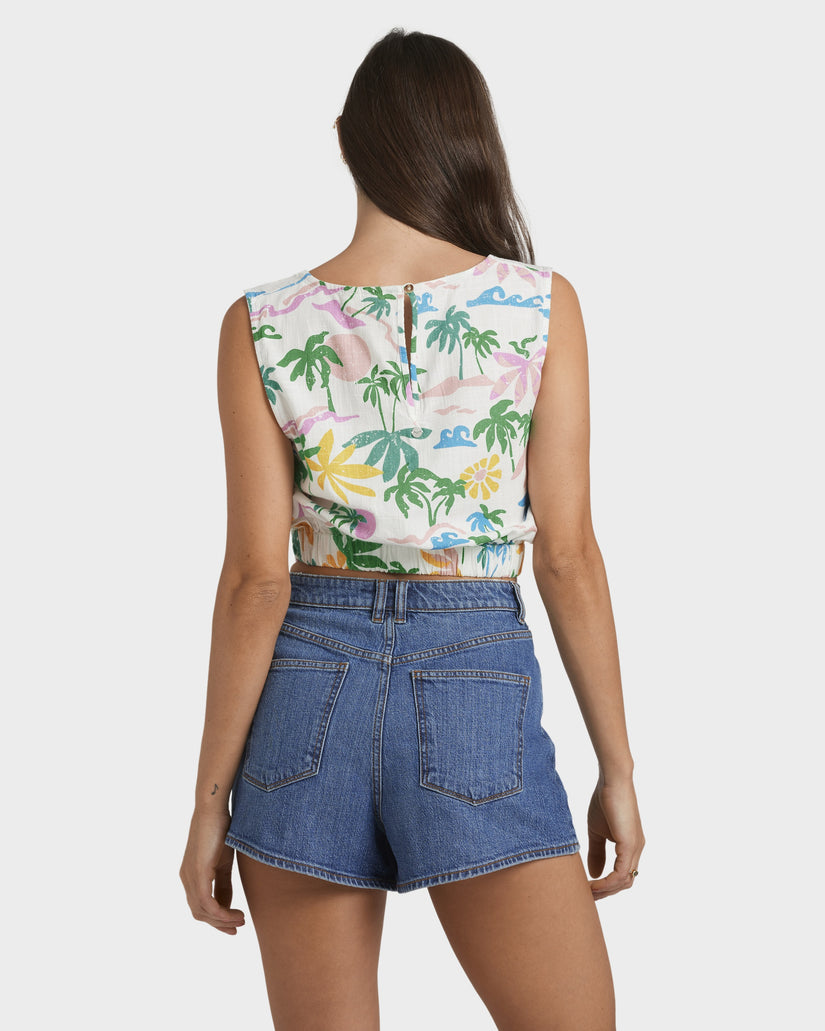 Womens Surfari Crop Top