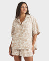 Womens Bisous Shirt Printed Button Down Shirt