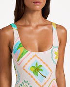 Womens Postcards One Piece