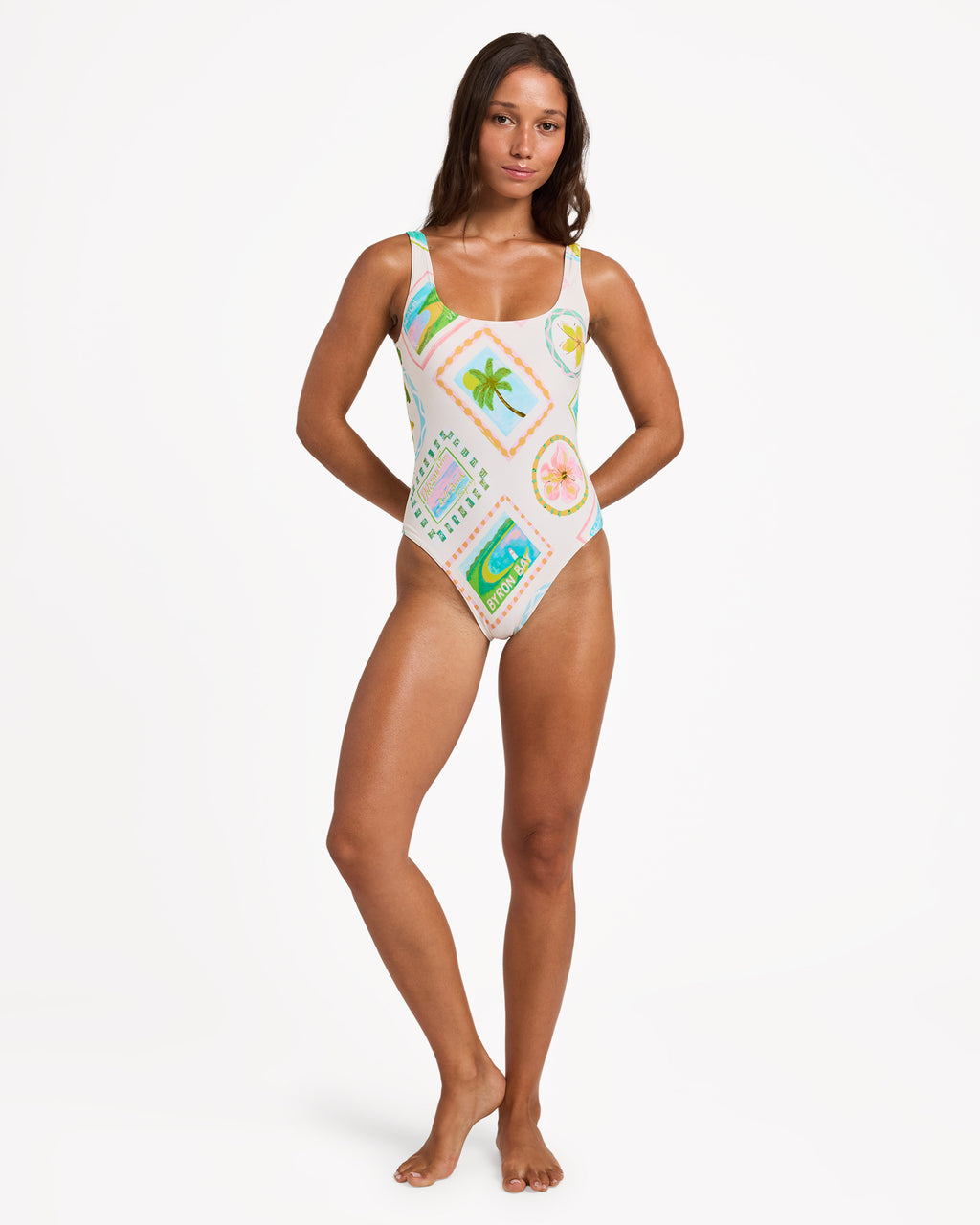Womens Postcards One Piece