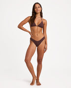 Womens Aruba High Leg Cheeky Bikini Bottom