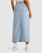 Womens Denim Maxi Skirt