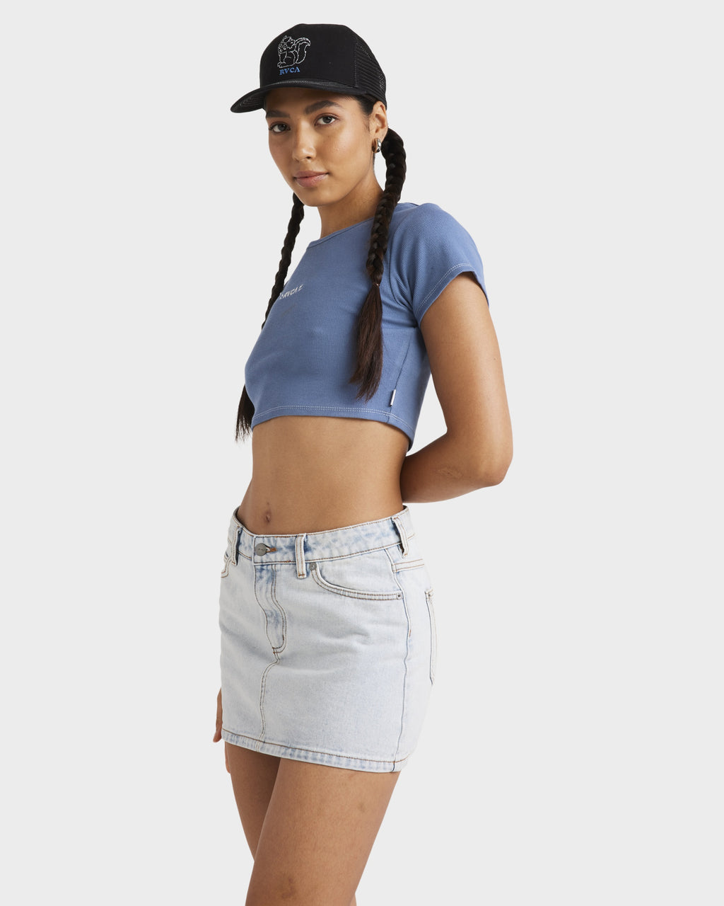Womens Mini Denim Skirt