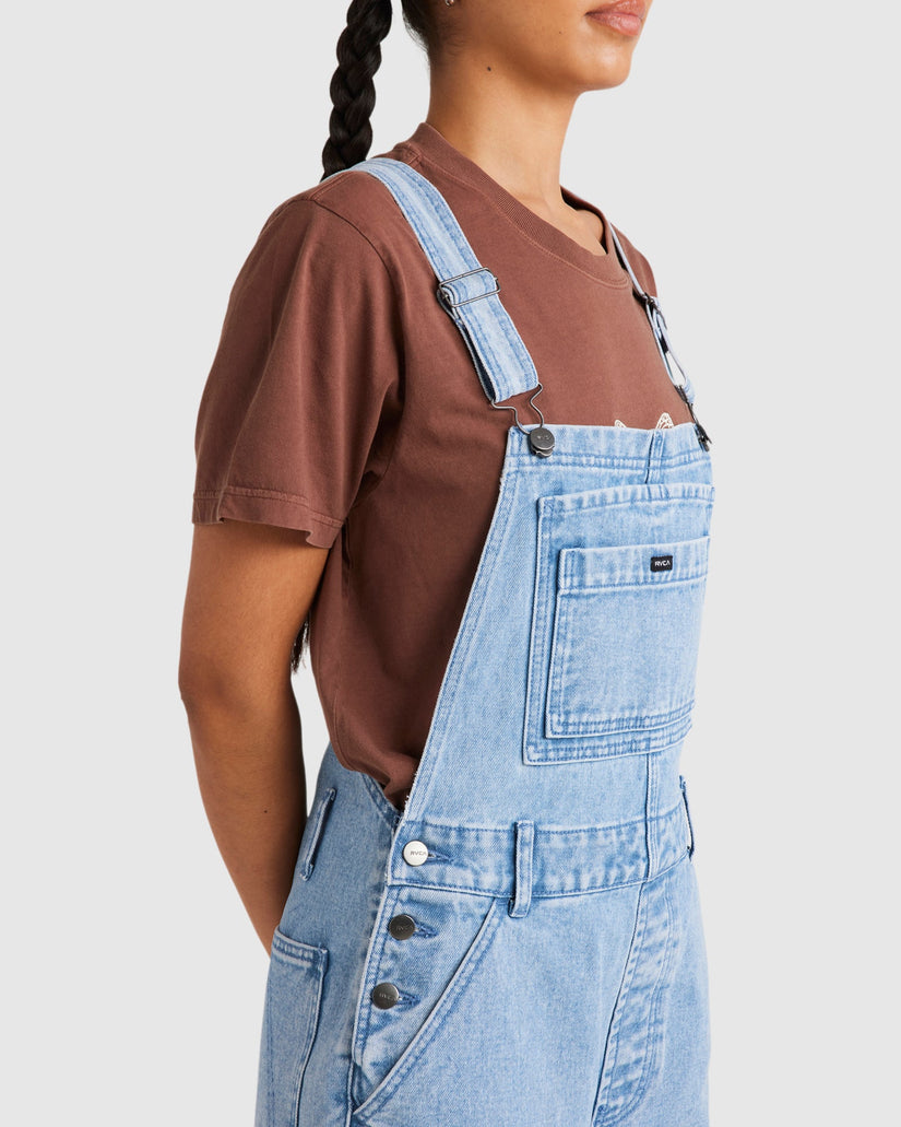 Womens Denim Sloucher Overalls