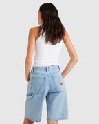Womens Chainmail Denim Shorts
