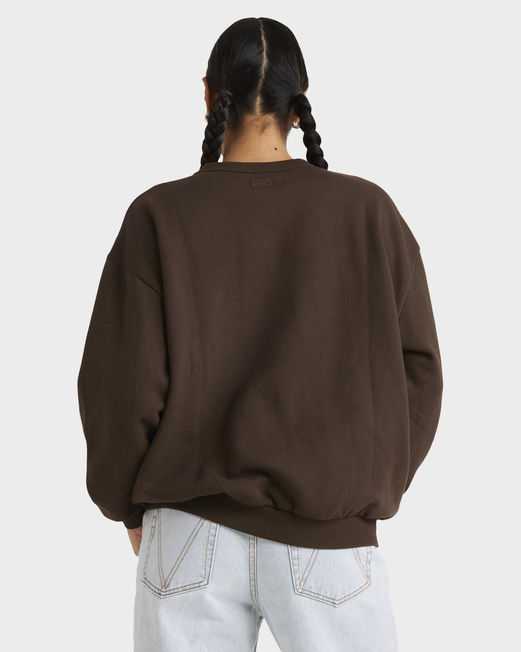 Womens Bold RVCA Vintage Crew