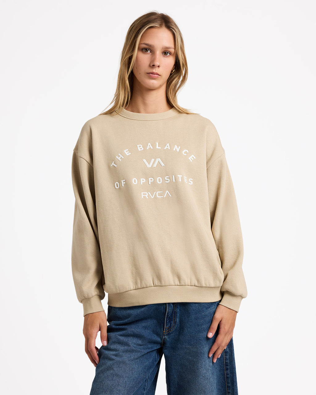 Womens Bold RVCA Crew Neck