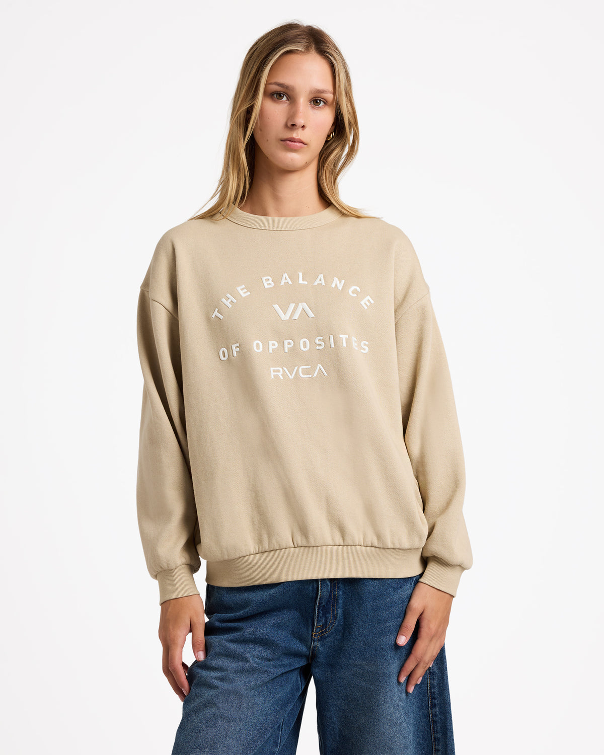 Womens Bold RVCA Crew Neck