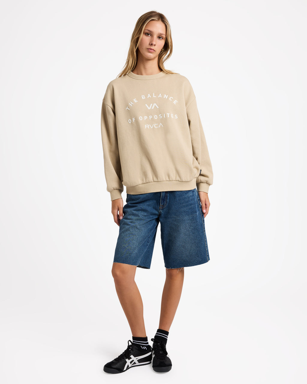 Womens Bold RVCA Crew Neck