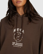 Womens Lax Slouched Pullover Hoodie