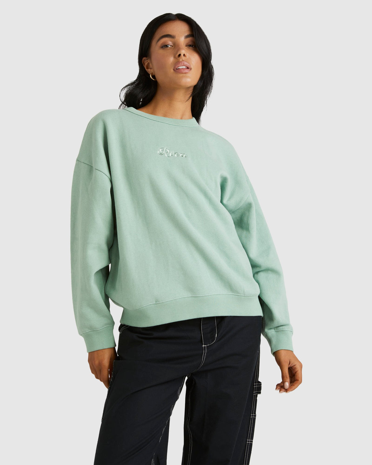 Womens RVCA Pocket Crew Neck