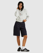 Womens I Dont Care Crew Neck Neck