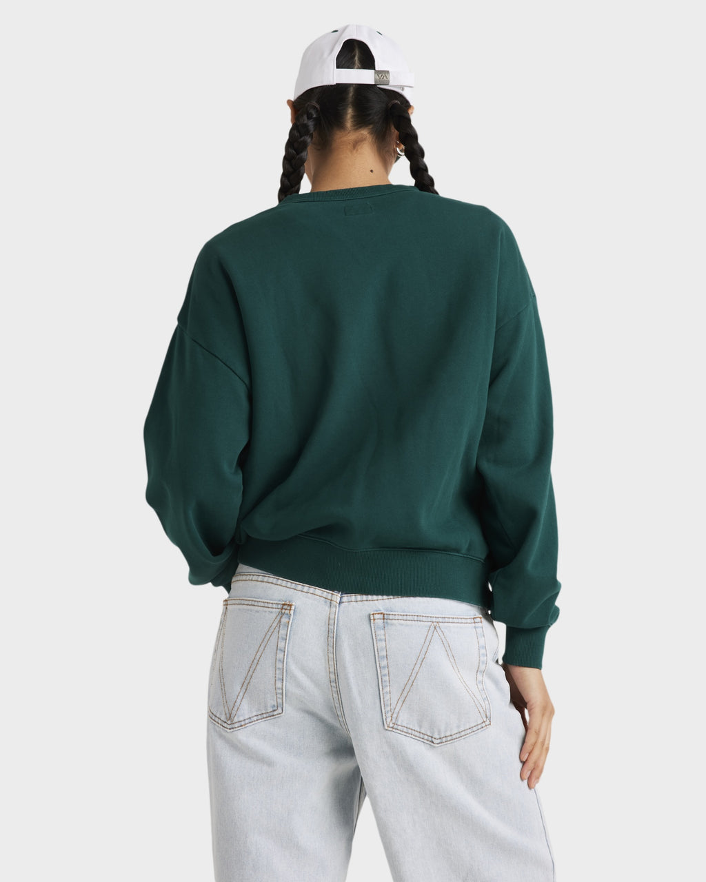Womens Worldly Pocket Crew Neck