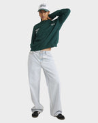 Womens Worldly Pocket Crew Neck