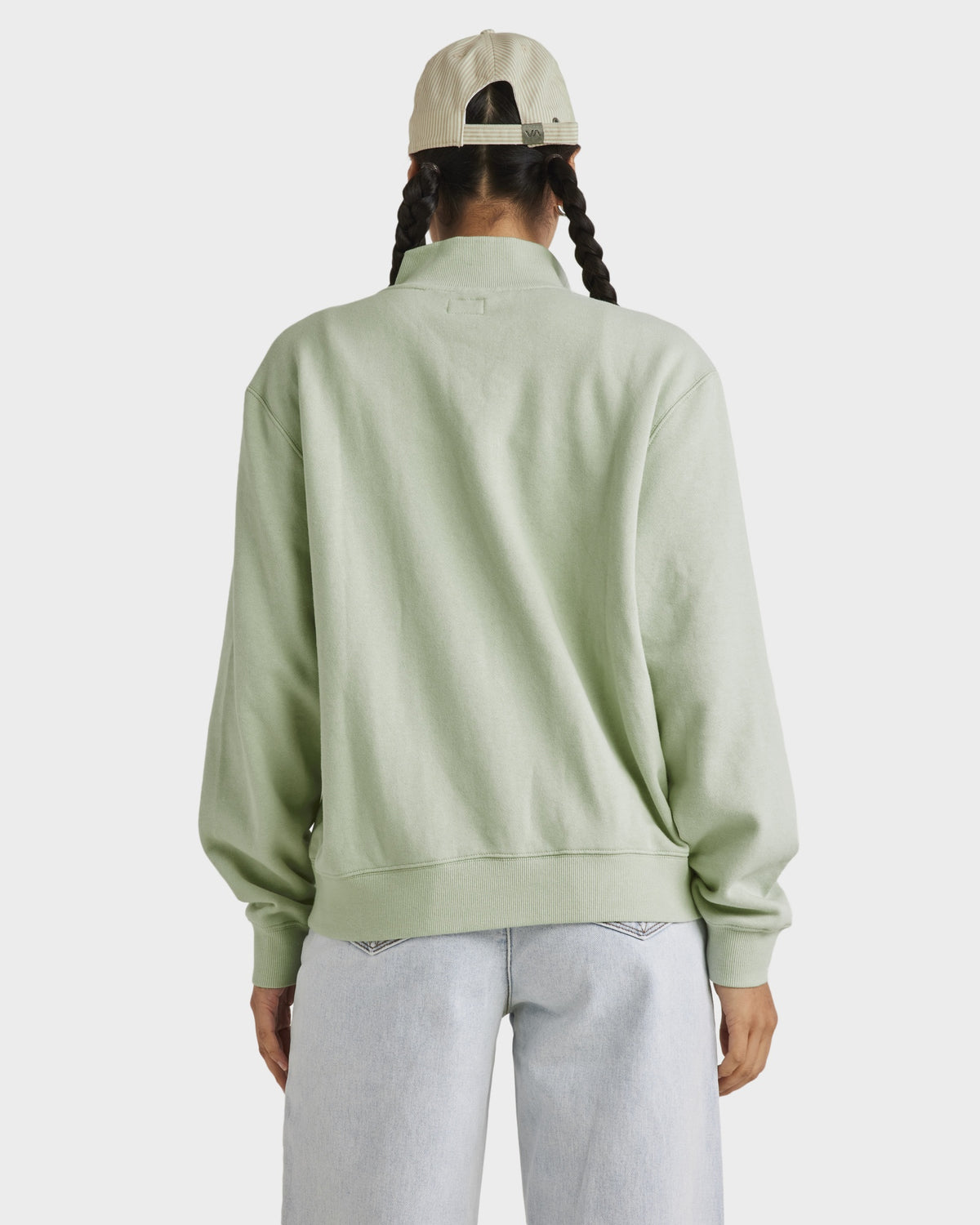 Womens Matcha Slouched Fleece Jacket
