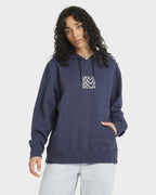 Womens Wavey Slouched Pullover Hoodie