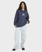 Womens Wavey Slouched Pullover Hoodie