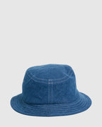 Womens Distort Denim Bucket Hat