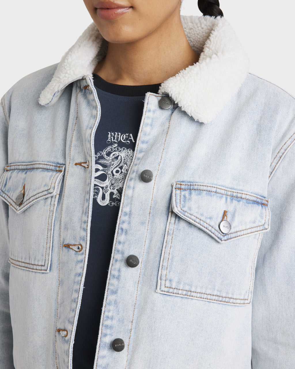 Womens Roy Sherpa Denim Jacket