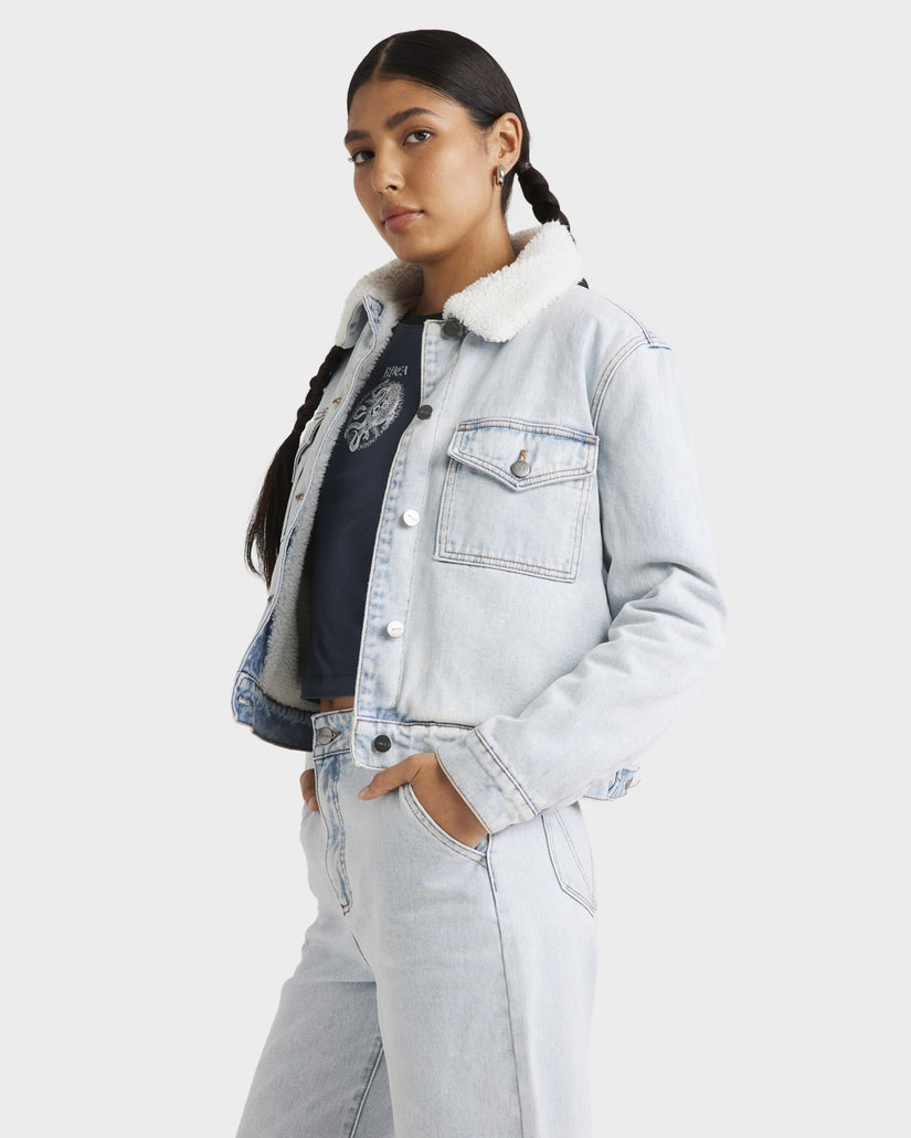 Womens Roy Sherpa Denim Jacket