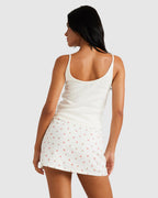 Womens Rose Bud Pointelle Tank Top