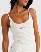 Womens Rose Bud Pointelle Tank Top