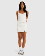 Womens Rose Bud Pointelle Tank Top