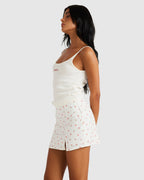 Womens Rose Bud Pointelle Tank Top