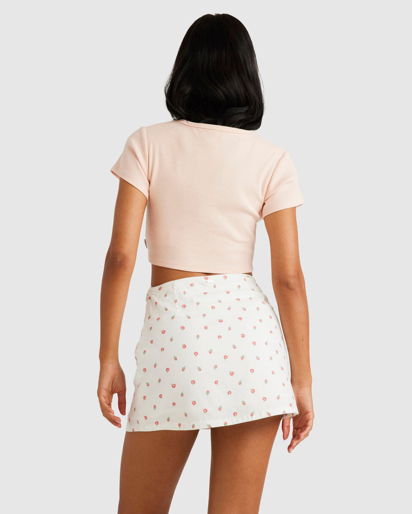 Womens Cherries Half Baby T-Shirt