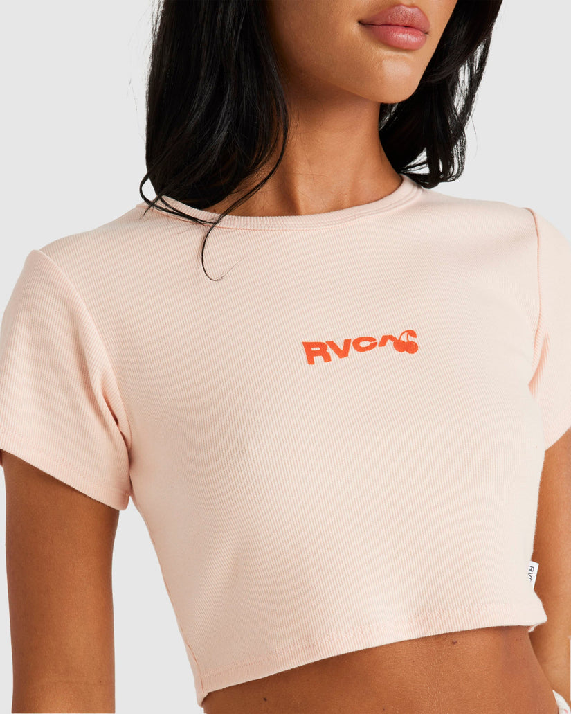 Womens Cherries Half Baby T-Shirt