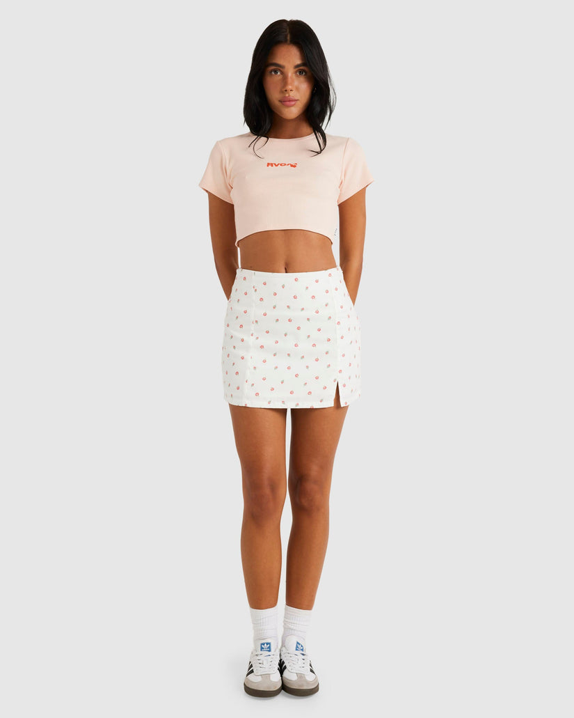 Womens Cherries Half Baby T-Shirt