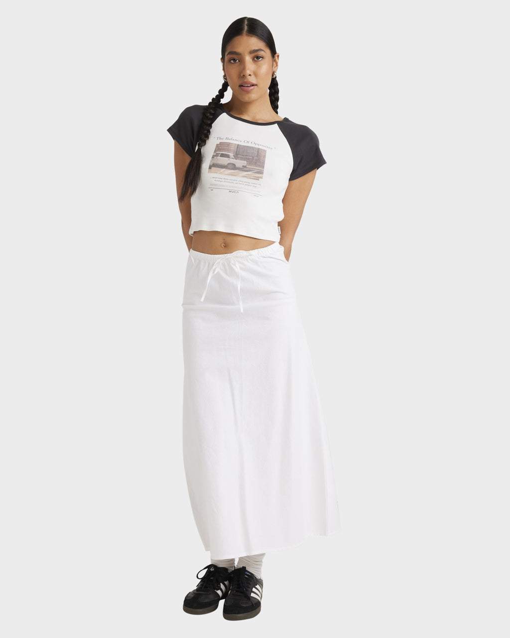 Womens Raglan Baby Crop Top