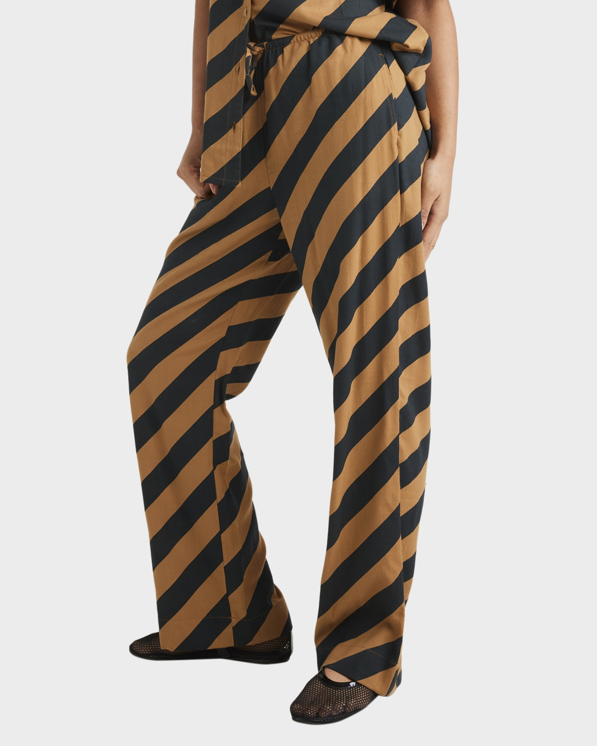 Womens Milspec Stripe Holiday Elastic Waist pants